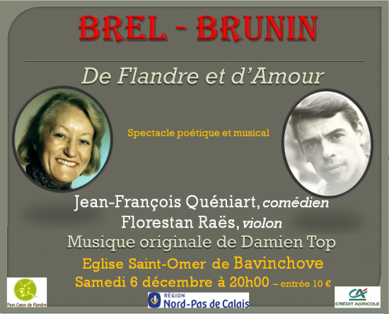 Annonce spectacle brel brunin